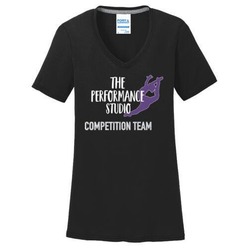 Women's Performance Blend V-Neck Tee - with Name Option Thumbnail
